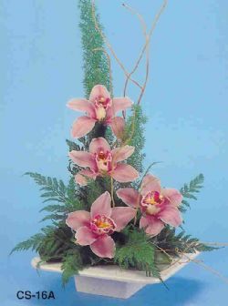  Mersin iek online iek siparii  vazoda 4 adet orkide 
