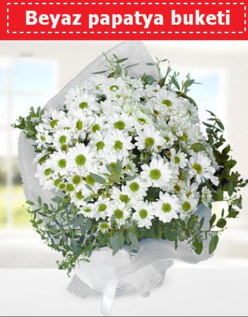Beyaz Papatya Buketi  Mersin ucuz çiçek gönder 