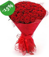 51 adet kırmızı gül buketi özel hissedenlere  Mersin online çiçekçi , çiçek siparişi 